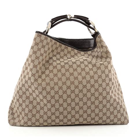 fake gucci horsebit large hobo|gucci horsebit large hobo bag.